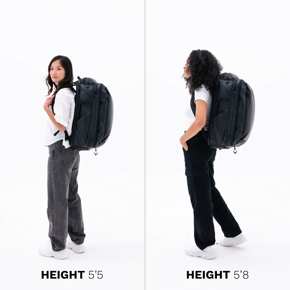 TRANSIT Travel Backpack 45L in Black - Image 13
