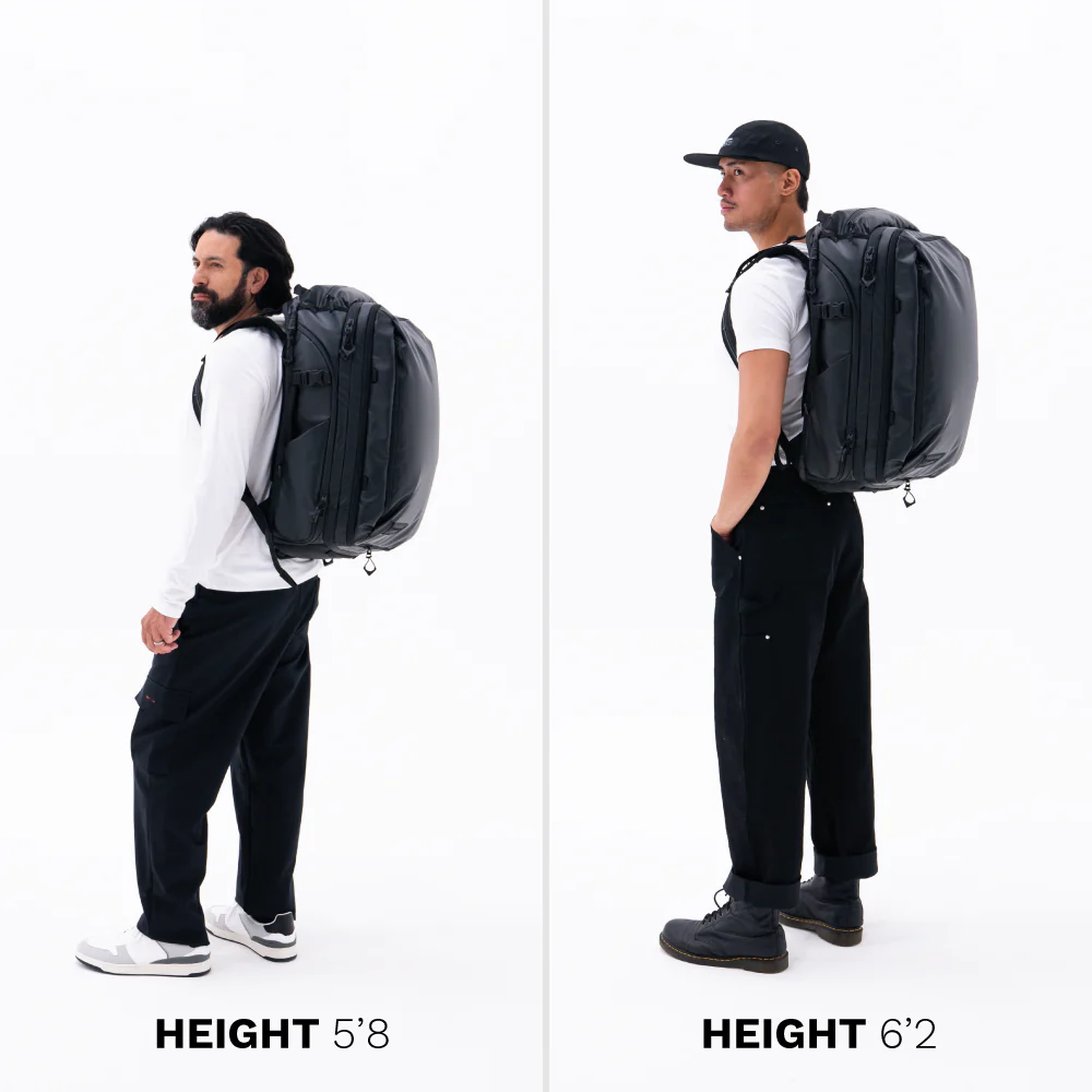 TRANSIT Travel Backpack 45L in Black - Image 14