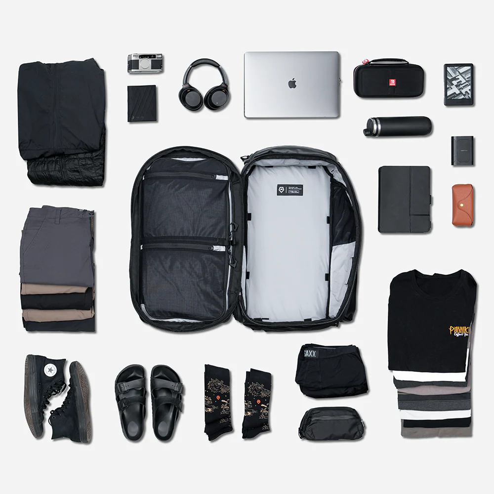 TRANSIT Travel Backpack 45L in Black - Image 4